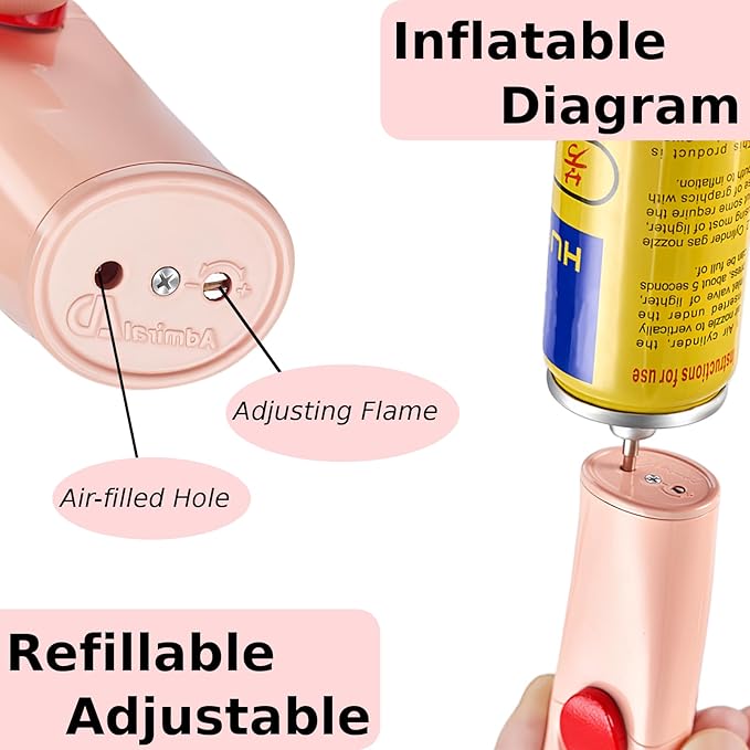 Cute Cartoon Animal Lighter Butane Refill, Pretty Aesthetic, Unique for Women Candles Gifts Camping BBQ (No Butane Fule) (15#)