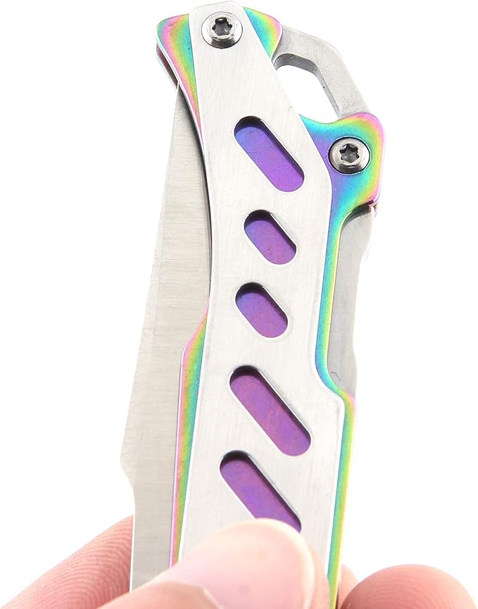 Sanrenmu 4058 Mini Steel Back Lock Folding Knife