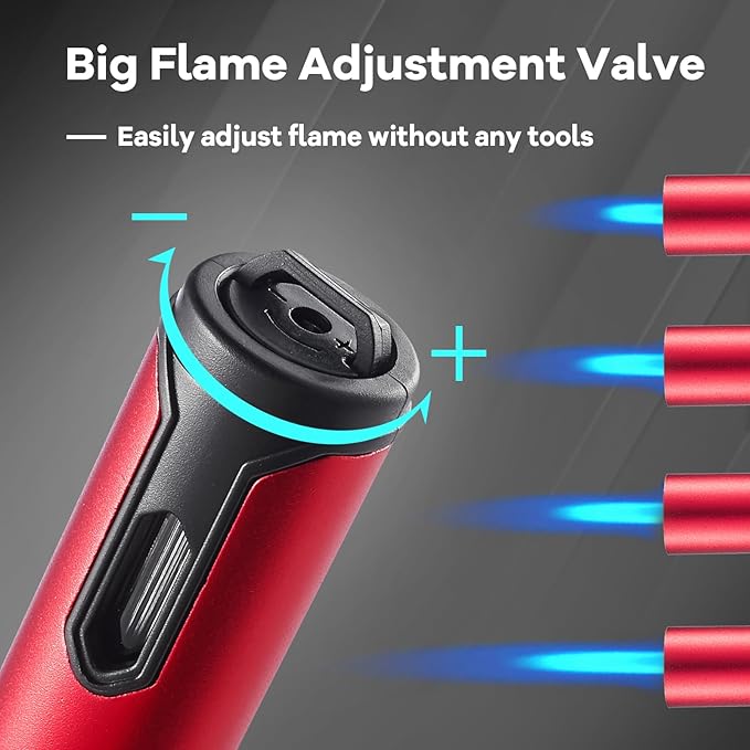 2 Pack Candle Lighter Electric Butane Torch Lighter Plasma Dual Arc Lighter USB Rechargeable Lighter Safety Switch Flameless Windproof Refillable Butane Long Lighter for Camping BBQ Home Kitchen Grill