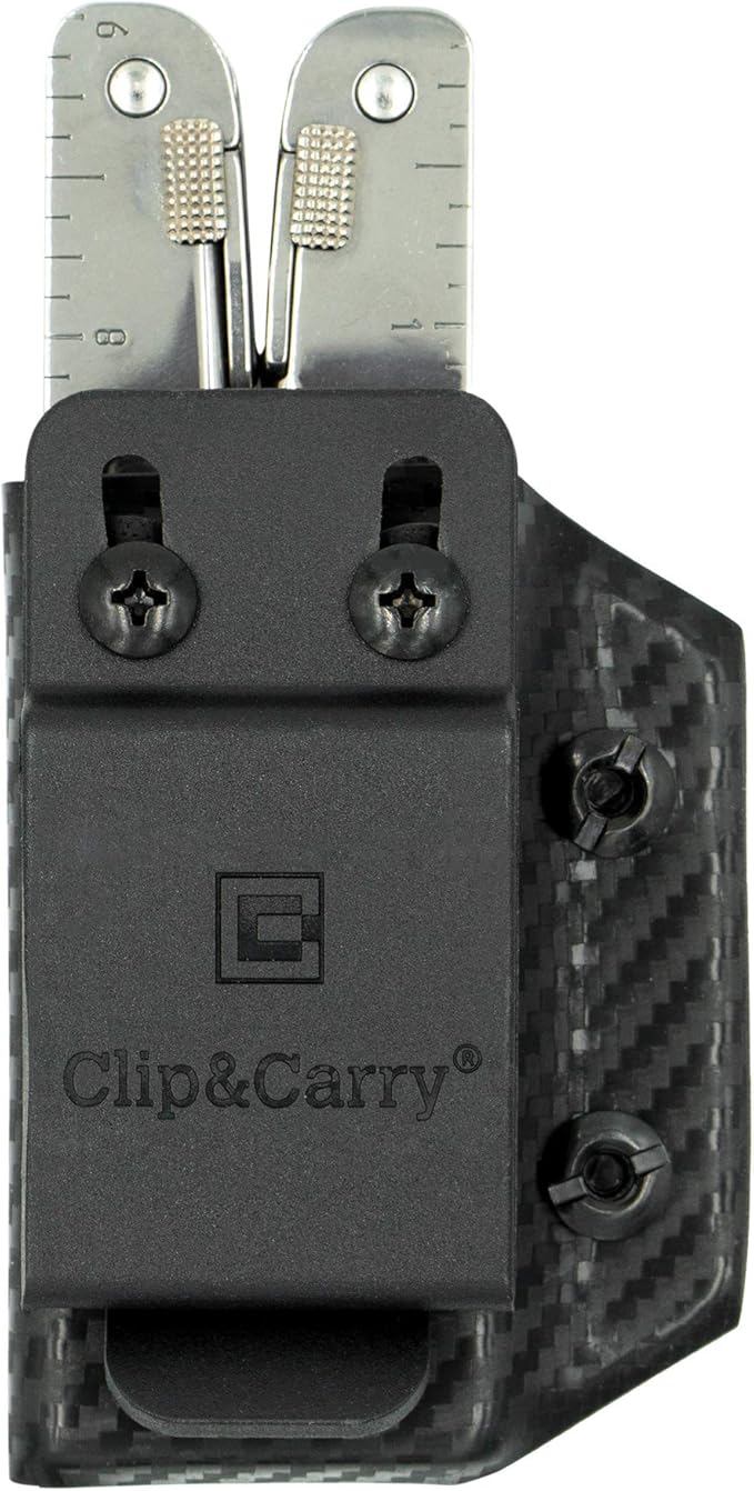 Clip & Carry Kydex Multitool Sheath for Victorinox SWISSTOOL - Made in USA (Multi-Tool not Included) Multi Tool Holder Holster