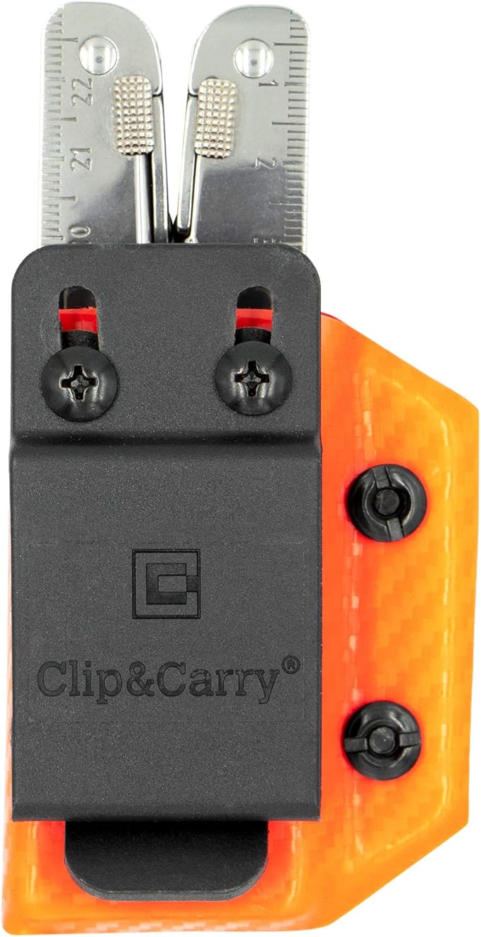 Clip & Carry Kydex Multitool Sheath for Victorinox SWISSTOOL - Made in USA (Multi-Tool not Included) Multi Tool Holder Holster