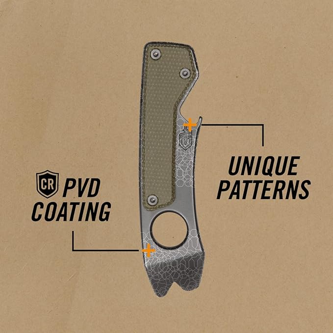 Gerber Gear Chonk 6-in-1 Multi-tool - Pry Bar, Wire Stripper, Nail Puller, - EDC Gear and Equipment - Micarta