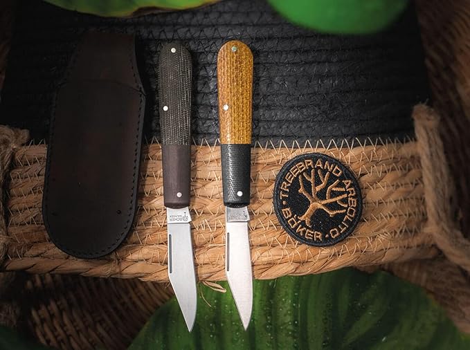 Böker Barlow Integral Burlap Micarta Folding Gentlemen's Pocket Knife, Nail Nick, Traditional Folder
