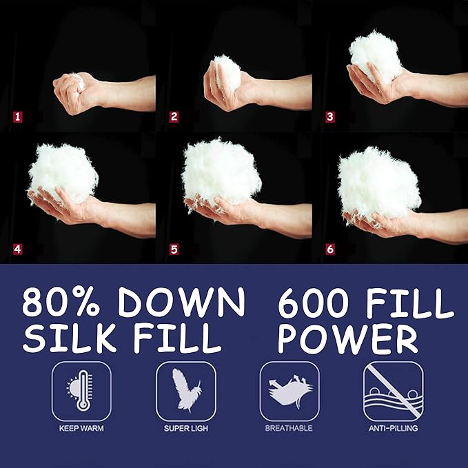 Outdoor Down Blankets Camping Blanket - Extra Puffy,Packable,Waterproof,Lightweight and Warm | Ideal for Outdoor,Travel,Beach,Camping,Stadium,Festivals,Hammock,Backpacking | puffy Camp Quilt