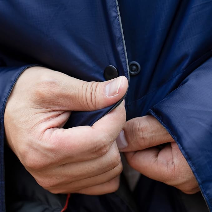 OneTigris Down Camping Blanket for Cold Weather Packable Puffy Backpacking Lightweight Quilt Hiking Gardening Travel Beach Picnic (Blue)