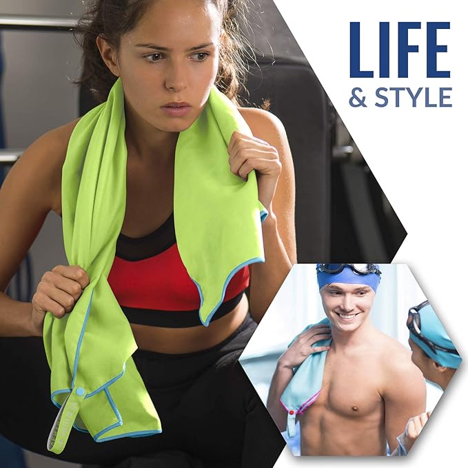 VENTURE 4TH Quick Dry Travel Towel - Fast Drying Ultra Soft Microfiber Towels - Essential for Camping, Backpacking, Yoga, Swimming, Gym, Sports and Beach - 3 Compact Sizes