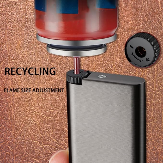 REDBMX Torch Lighter,Refillable Butane Lighter,Jet Lighter,Creative Rocker Cool Lighter,Windproof Portable Lighter Grill Camping Lighter Best Boyfriend Gifts(No Gas) (Black)