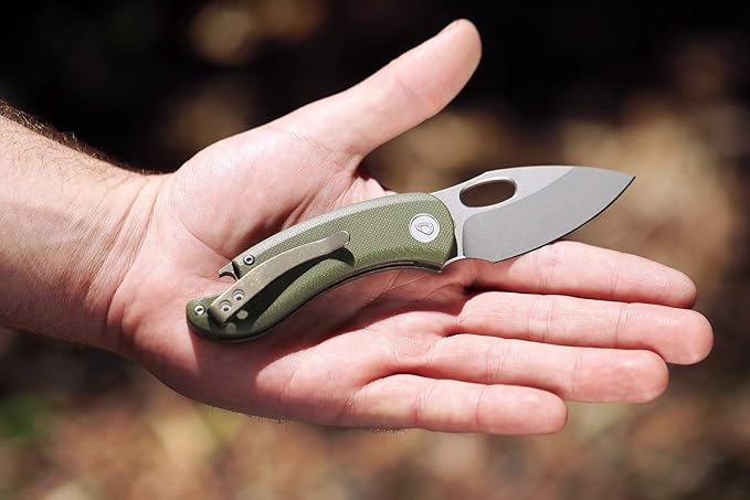 Drop + Eric Ochs Otter Titanium Liner Lock EDC Folding Pocket Knife with Integrated Bottle Opener