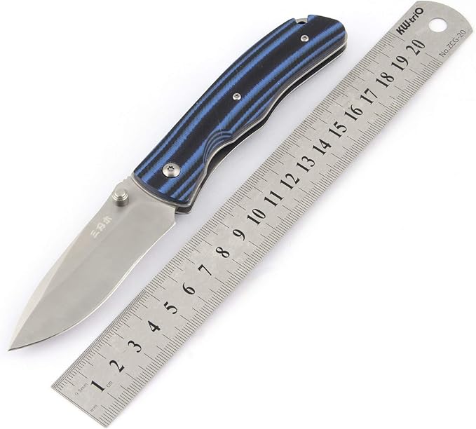 Sanrenmu 9055MUC EDC Frame Lock 8CR13MOV G10 Folding Pocket Knife