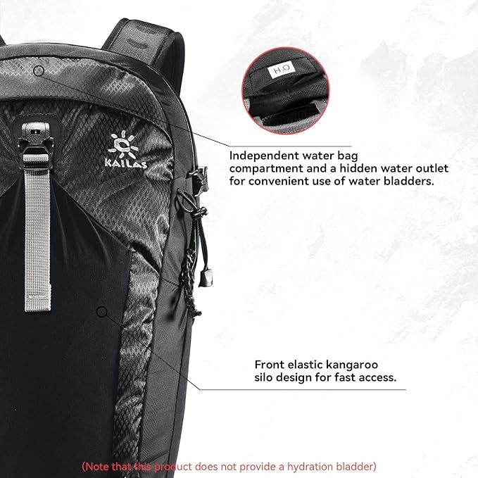 KAILAS Hurricane 20L 26L Hiking Backpack Lightweight Trekking Daypack Small Backpacks for Traveling Camping Outdoor