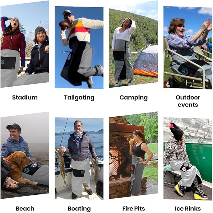 Mozy Wearable & Weatherproof Outdoor Blanket – Lower-Body Thermal Wrap for Superior Warmth
