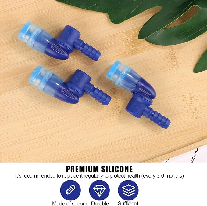 Bite Valve Replacement for Camelbak, Mouthpiece Replacement for Camelbak Hydration Pack Valve Replacement Parts for Camelbak & Osprey Hydration Bladder (Blue)