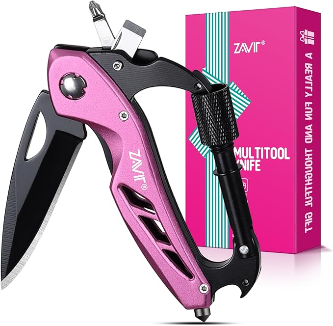 Gifts for Mom, Wife - Christmas P-ink Multitool for Women, Girlfriend, Best Friends, Unique Gift Ideas for Women, Portable Gadgets, Mother’s Day, Valentines Day Birthday Gifts for Women