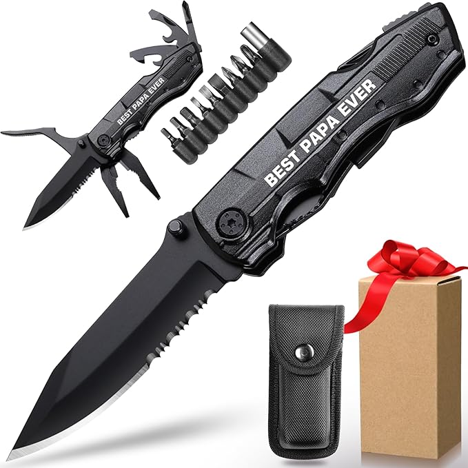 Gifts for Papa,BEST PAPA EVER Multitool Knife,Papa Birthday Gifts,Best Papa Gifts,Papa Gifts from Grandchildren,Gifts Ideas for Papa,Papa Fathers Day Gift,Gifts for Papa Who Wants Nothing