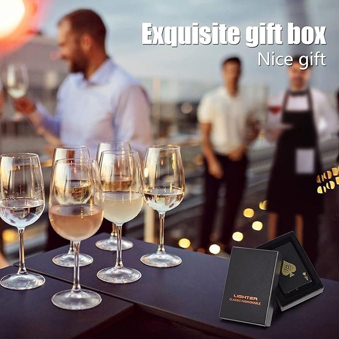 Jet Torch Lighter, Ace Card Green Flame Lighter, Metal Poker Design Windproof Refillable Butane Cool Lighter, Outdoor, Indoor, Camping, BBQ, Candle, Birthday, Gift for Men/Women (Without Gas)