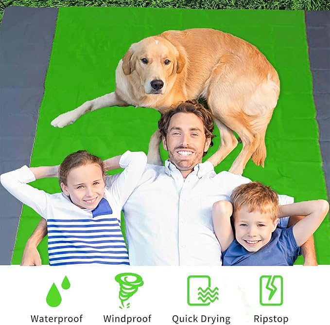 Beach Blanket Water Resistant Sandproof 2 Pack 83x79in Outdoor Blanket Lightweight Windproof Thin Soft Beach Mat for Travel Camping Picnic Beach