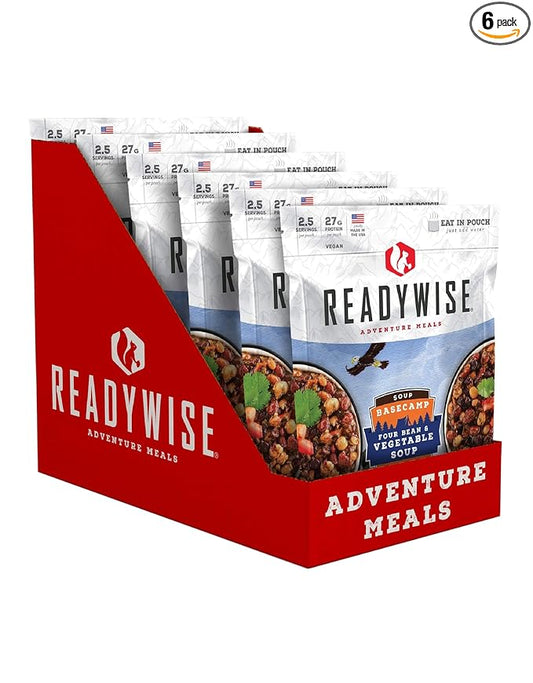 ReadyWise Basecamp Four Bean & Vegetable Soup (6 Pack)