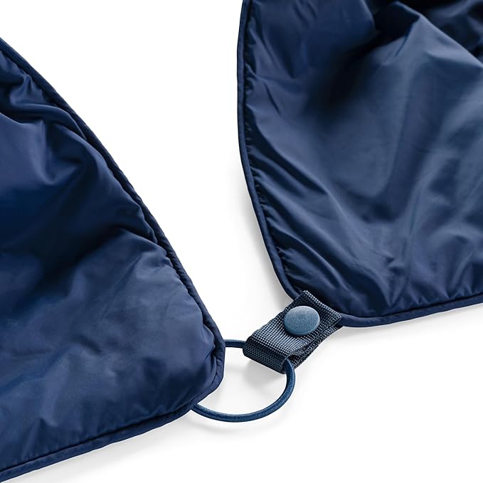 Huzi Infinity Travel - Packable Blanket - Puffy - for Travel Outdoor Picnic Trip Camping Beach - 57 x 38 (Navy)