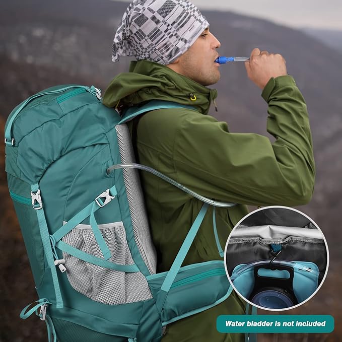 HOMIEE 50L Hiking Backpack Travel Bag Waterproof Camping Backpack with Rain Cover Lightweight Backpacking Backpack Rucksack
