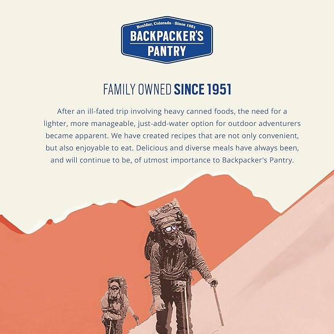 Backpacker's Pantry Pad Thai - Freeze Dried Backpacking & Camping Food - Emergency Food - 23 Grams of Protein, Vegan, Gluten Free