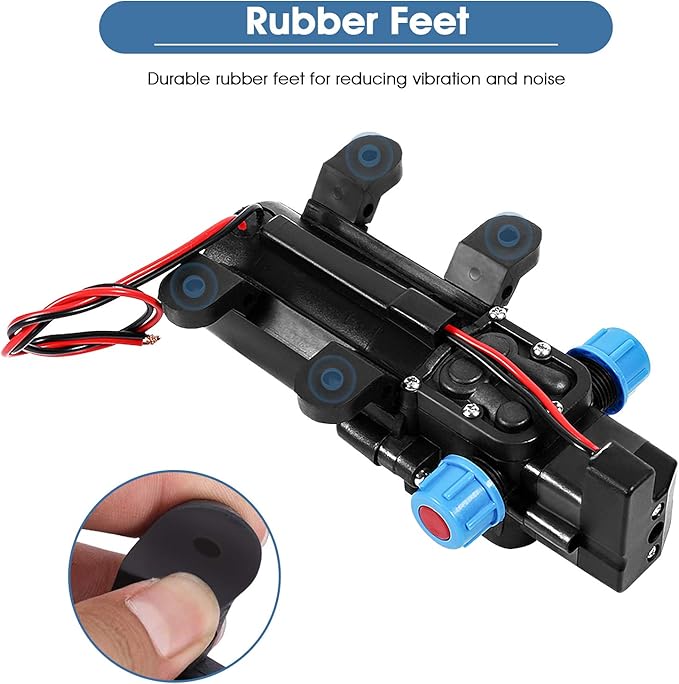 Water Pressure Pump 12v, Rv, Water Diaphragm Pump, 116psi Self-priming Oil Transfer Pump Electric Extractor for Caravan Camping Boat