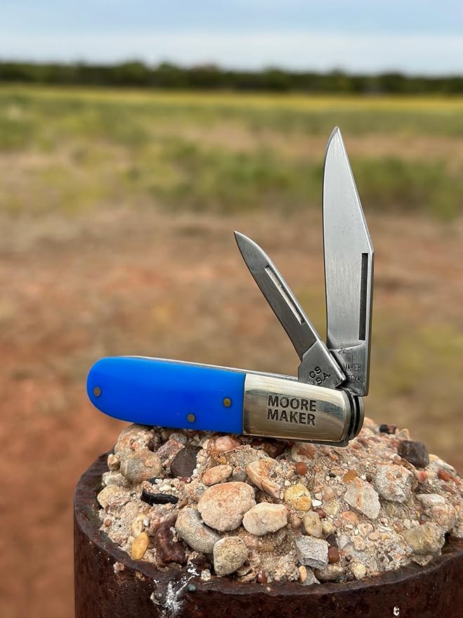 Moore Maker Inc. Barlow Knife 3204B (Blue)