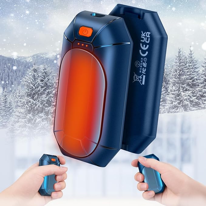 2 Pack πππ§π πππ«π¦ππ«π¬ Rechargeable,Portable Electric Hand Warmers Reusable,USB Handwarmers,Outdoor/Indoor/Working/Studying/Camping/Hunting/Golf/Pain Relief/Game/Warm Gifts for Men Women Kids