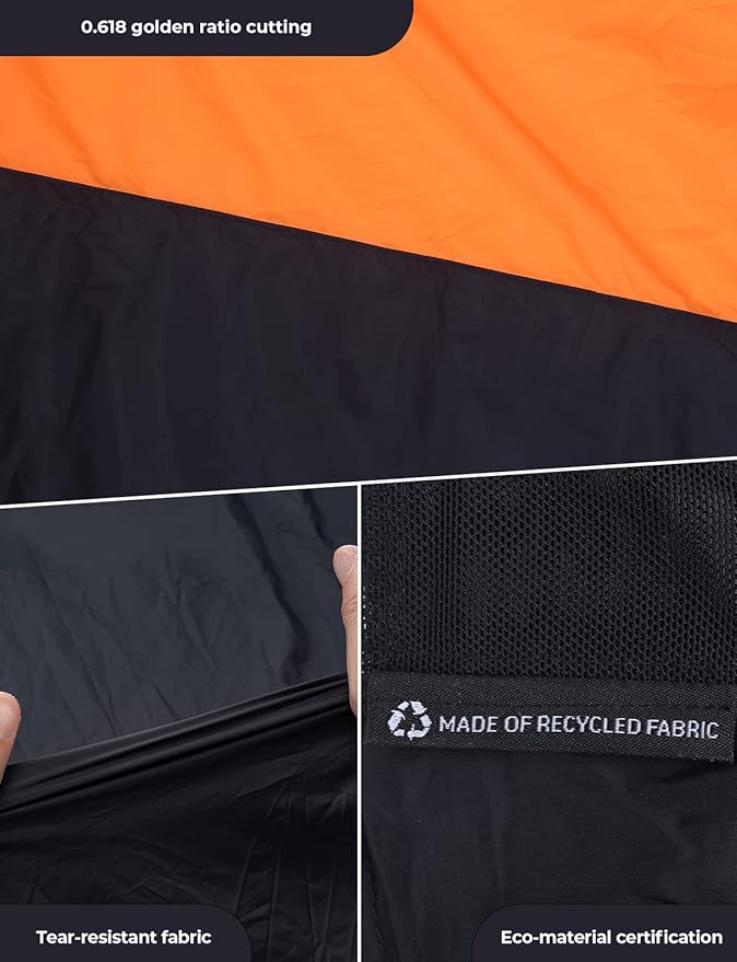 DEERFAMY Outdoor Pocket Blanket(71x43), Waterproof Windproof Picnic Blanket Folding Packable Blanket with Triangular Sand Pocket, Eco-Friendly Blanket for Hiking, Camping, Beach and Concert, Black