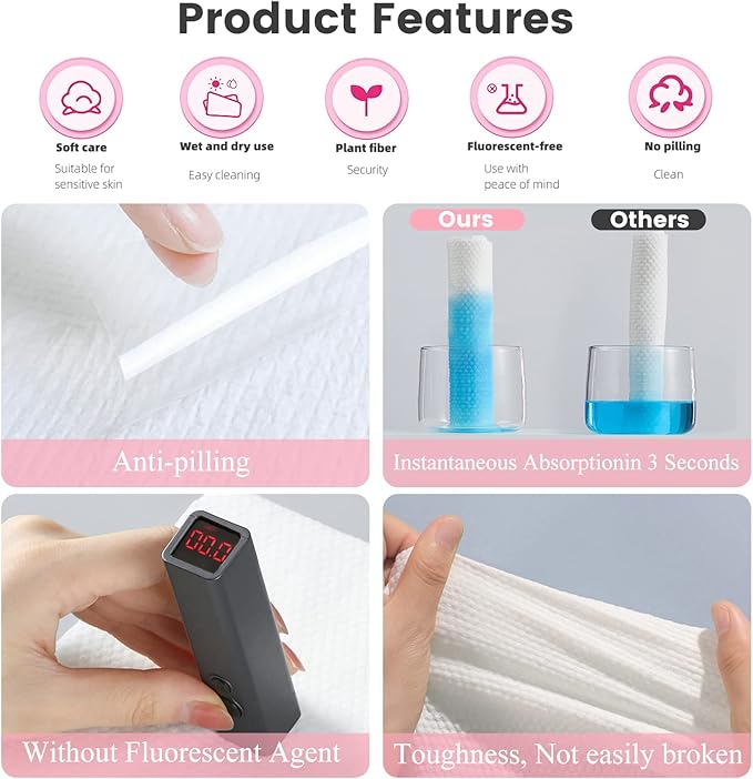 GXF Compressed Towel, Portable Cotton Hypoallergenic Travel Washcloths Tablet Coin Wipes Dehydrated Expandable for Camping Hiking Home