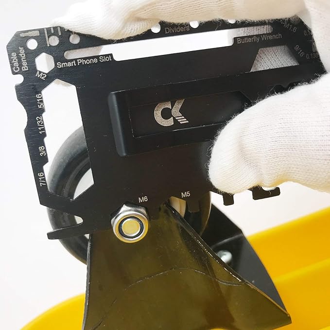 Multi tool 47 in 1 Credit Card Size Outdoor Camping Survival Accessories - Multipurpose Gear Gadget Tools for Man Portable -Stocking Stuffers Gifts for Men Christmas-Every Day Carry (With Money Clip)