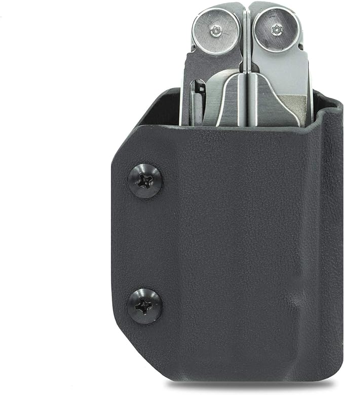 Clip & Carry Kydex Multitool Sheath for LEATHERMAN Wave & Wave + Plus - Made in USA - Multi Tool Sheath Holder Cover Belt Pocket Holster - Multi-Tool not Included