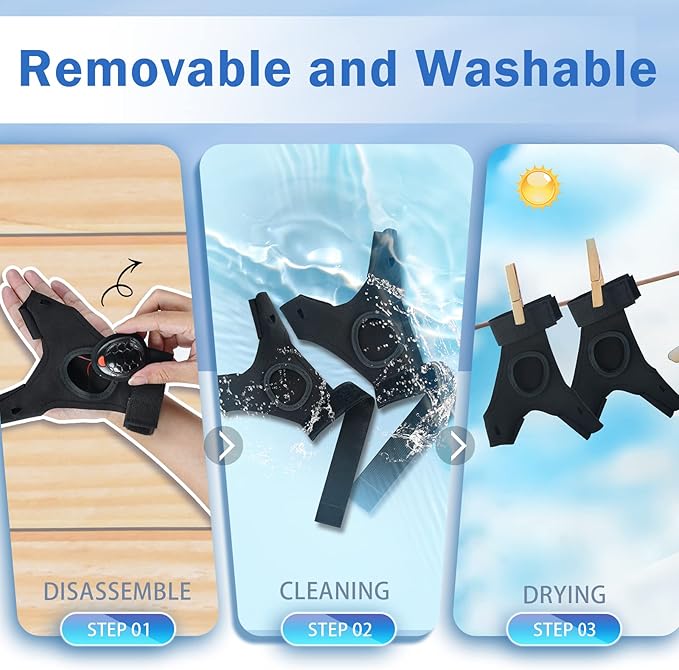 LED Flashlight Gloves with Waterproof Lights - Rechargeable Finger Light Stocking Stuffers for Men Dad Husband Cool Gadgets Tool Fishing Camping Unique Christmas Gifts for Men Who Have Everything