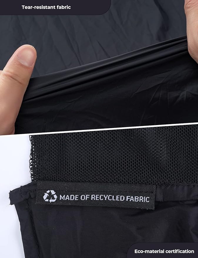 DEERFAMY Outdoor Pocket Blanket(43x28), Waterproof Windproof Picnic Blanket Folding Packable Blanket with Triangular Sand Pocket, Eco-Friendly Blanket for Hiking, Camping, Beach and Concert, Black