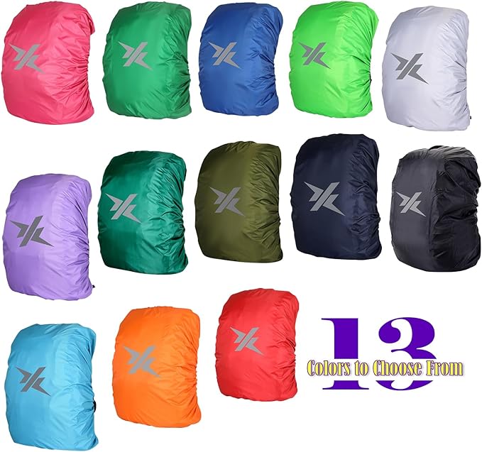 Waterproof Backpack Rain Cover with Reflective Strip for Mountaineering, Traveling, Cycling, Camping and Outdoor