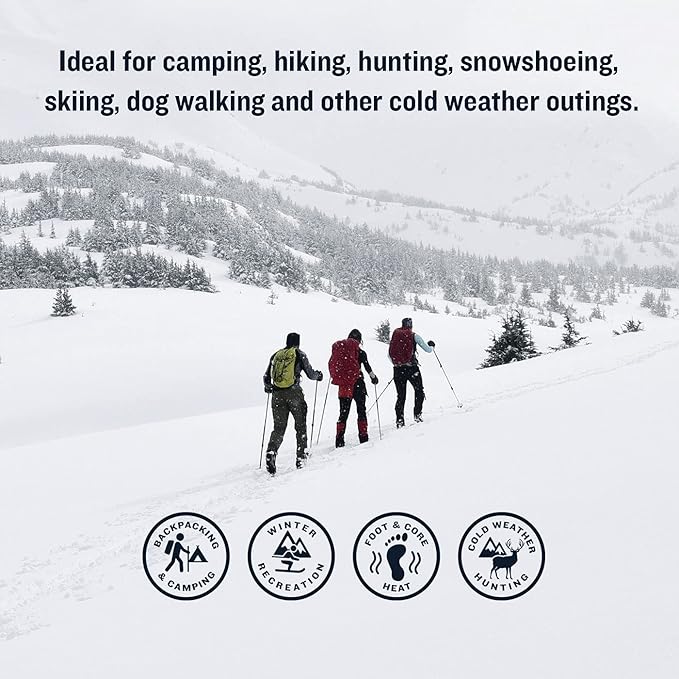 Ignik Resealable Multiple-Use Hand Warmers for 10 Hours of Heat Across 72 Hours