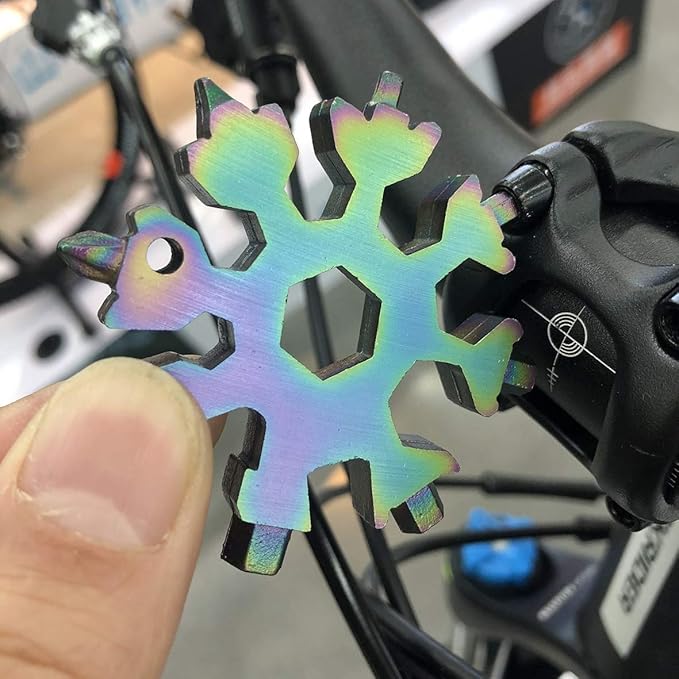 Stocking Stuffers Gifts for Men, Snowflake Multi-Tool 18-in-1, Screwdriver, Bottle opener, Outdoor Wrench Multi-tool, Best Gifts for Husband Men Boyfriend Boys