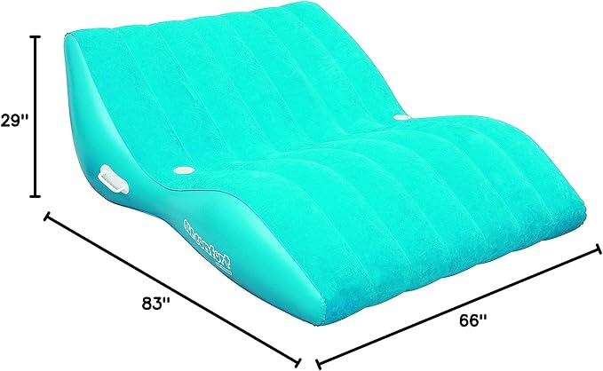 Airhead SUN COMFORT COOL SUEDE Zero Gravity Lounge, Sapphire