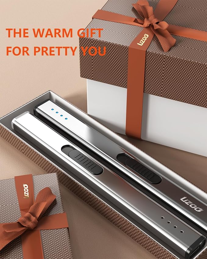 Candle Lighter Rechargeable Arc Electric Lighter Flexible Neck Flameless Grill Long Lighters for Candle Aromatherapy Camping BBQ Gas Stoves (Space Grey)