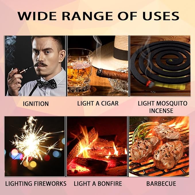 Creative Lighter, Butane Torch Lighter, Novelty Lighter, Inflatable Lighter, Adjustable Soft Flame Lighter for Camping, BBQ, Candles, Birthdays and Other Gifts (Gas Free) (Bronze)