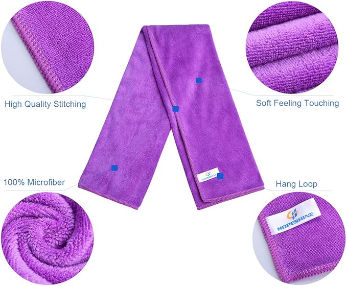 Gyms Towels for Men & Women Microfiber Exercise Fitness Home Absorbent Sweat Yoga Towels Sports Towels Soft Fast Drying 16inch x32inch 3-pack
