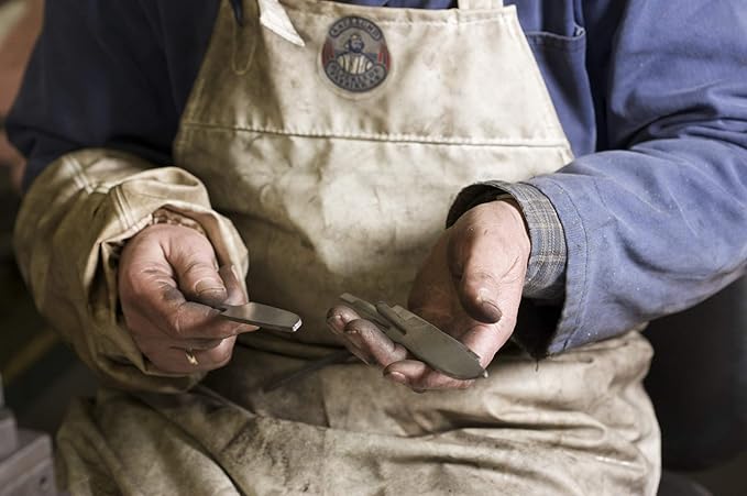 HELLE Knives - Speider Gutt (Boy) - Fixed Blades - Stick Tang - Beginner, Scout, Learning - 12C27 Stainless Steel - Leather Sheath - Made in Norway