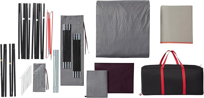 Coleman Skylodge 10-Person Camping Tent, BlackBerry