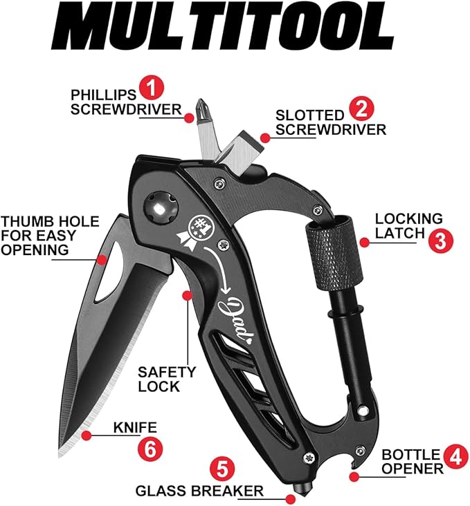Multitool for Dad, Gifts for Dad from Daughter Son, Dad Christmas Gifts, Dad Birthday Gift, Gifts Idea for Dad, Best Dad Gifts, Gifts for Husband, Father’s Day Gifts, Dad Gifts for Fathers Day