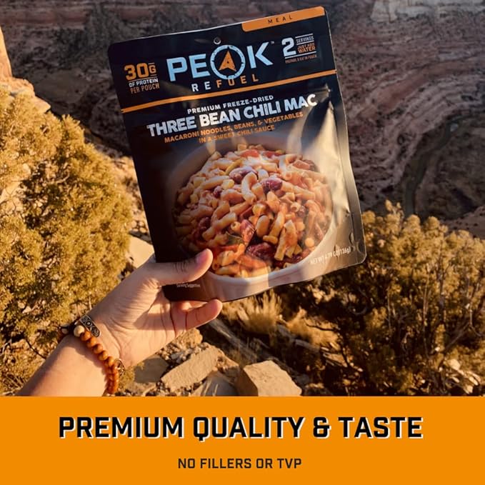 Peak Refuel Vegan 6-Pack | Freeze Dried Backpacking and Camping Food | Amazing Taste & Quality | High Protein | Quick Prep (Vegan 6-Pack)