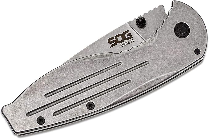 SOG Knives Aegis Frame Lock Folding Knife, black