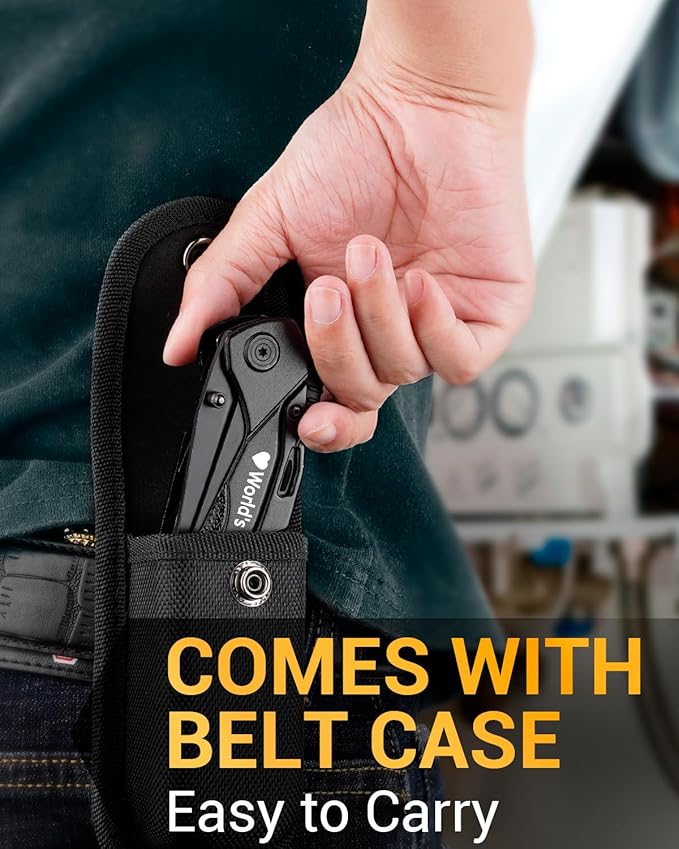 Multitool Mens Gifts for Fathers Day - Dad Gifts 16 In 1 Pocket Knife Plier Camping Accessories Multi Tool Gadgets Birthday Gifts for Adults Husband Boyfriend Women Who Have Everything Wants Nothing