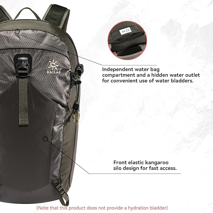 KAILAS Hurricane 20L 26L Hiking Backpack Lightweight Trekking Daypack Small Backpacks for Traveling Camping Outdoor