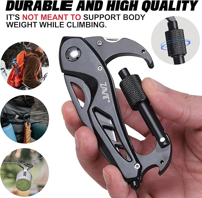 Multitool with Pocket Knife, Stocking Stuffers for Men Gifts, Christmas Birthday Gifts for Brother Uncle Guy, Gifts Idea for Men, Groomsmen Gifts, Self Defense Keychain, Camping Essentials