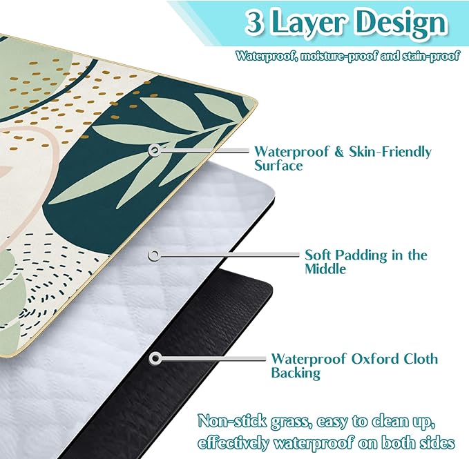 Boho Picnic Blanket Waterproof Foldable Extra Large Picnic Mat Beach Blanket 60"x80" for Camping Beach Hiking Patio Party Outdoor Decor Gifts