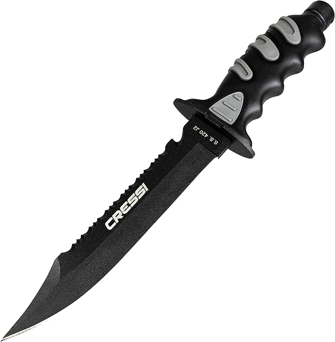 Cressi Giant Knife, Black/Silver